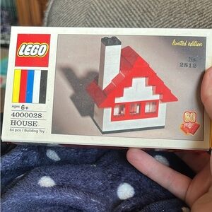 Lego Mini House Set - Red, White, Black